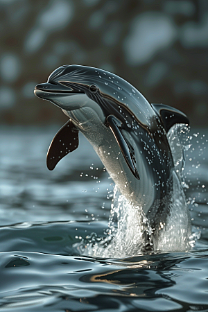 海豚游泳高清素材