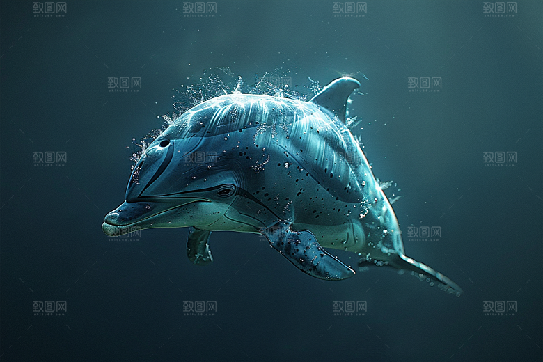 海豚海洋生物哺乳动物素材