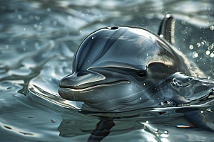 海豚哺乳动物游泳素材