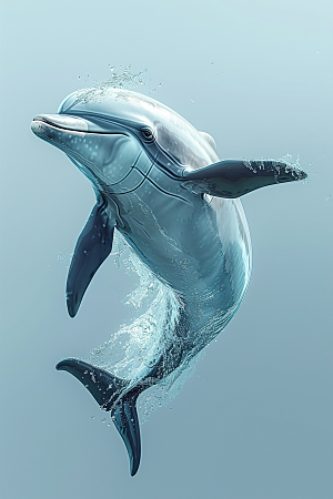 海豚高清游泳素材