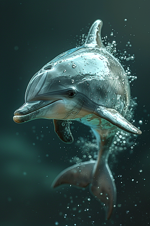 海豚游泳高清素材