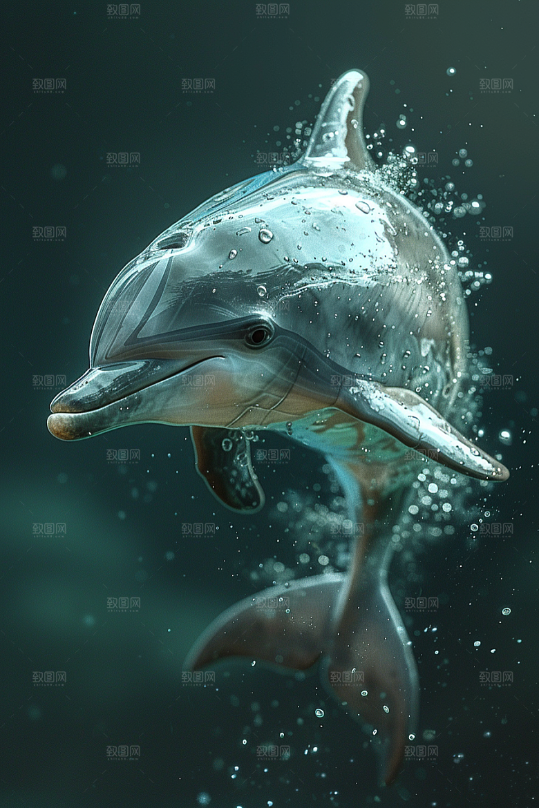 海豚游泳高清素材