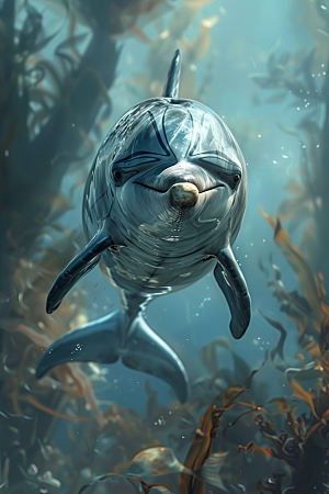 海豚动物环保素材