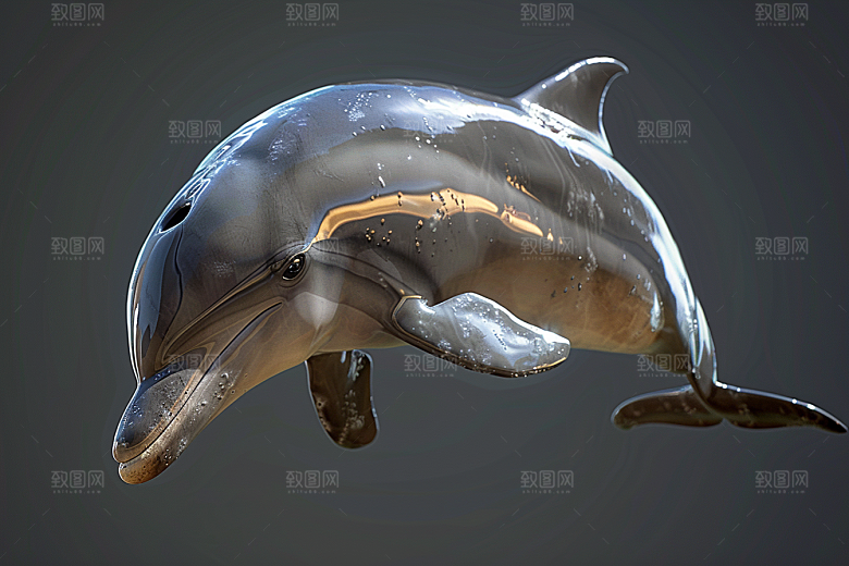 海豚大海生灵海洋生物素材