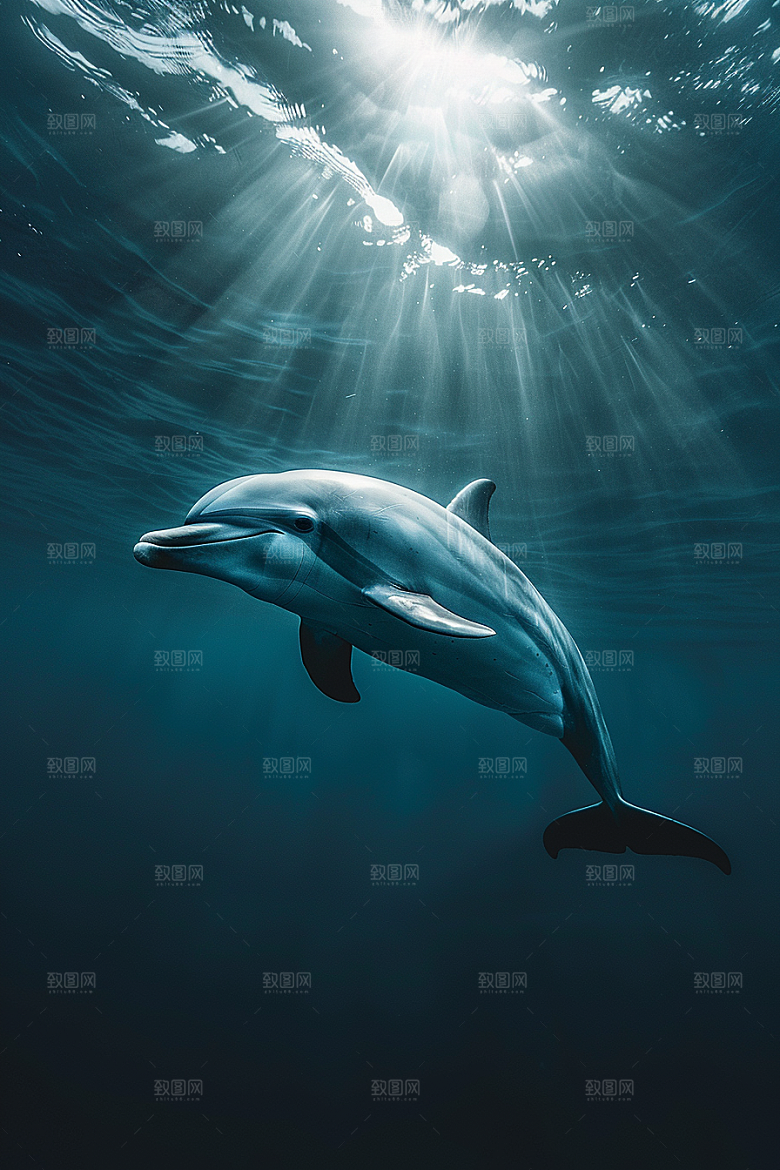 海豚高清保护动物素材