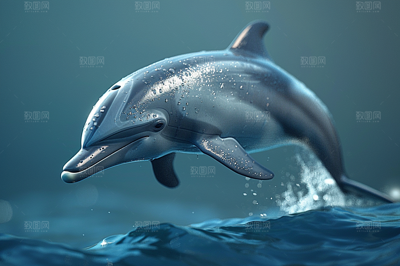 海豚高清游泳素材
