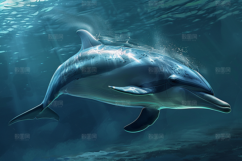 海豚环保海洋生物素材
