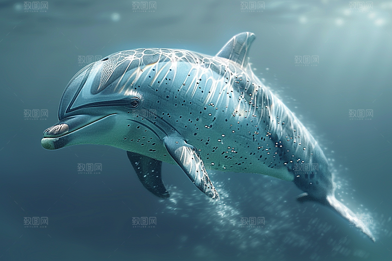 海豚保护动物高清素材