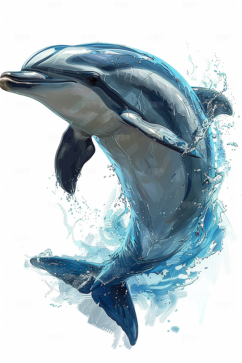 海豚游泳高清素材