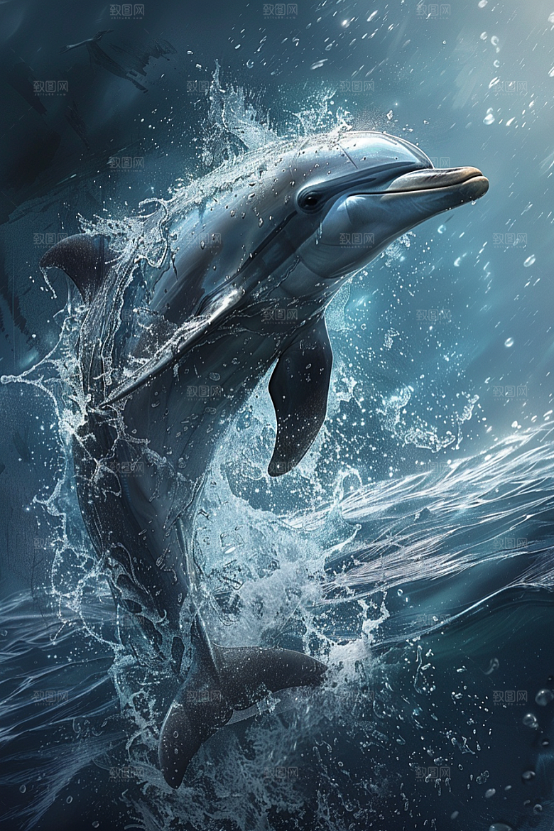 海豚高清海洋生物素材