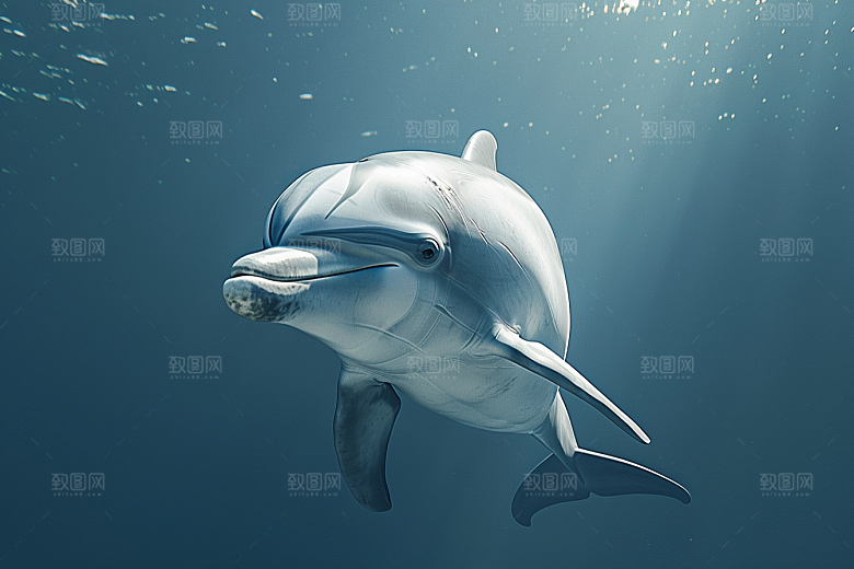 海豚海洋生物保护动物素材