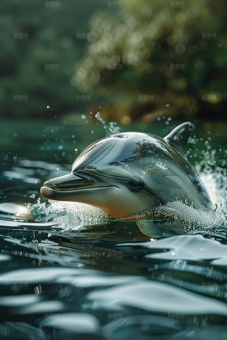 海豚动物大海生灵素材