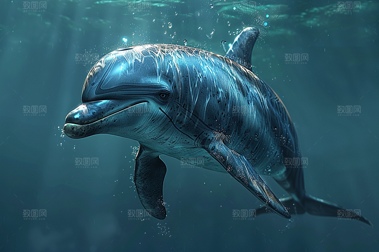 海豚大海生灵动物素材