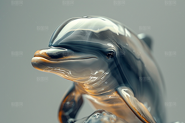 海豚动物大海生灵素材