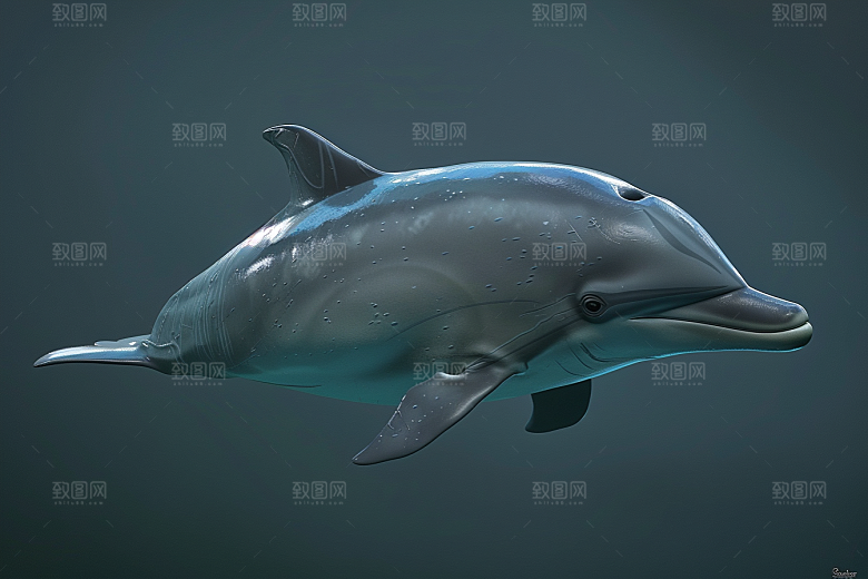 海豚海洋生物保护动物素材