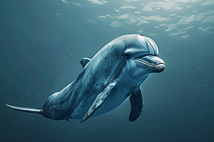 海豚环保大海生灵素材