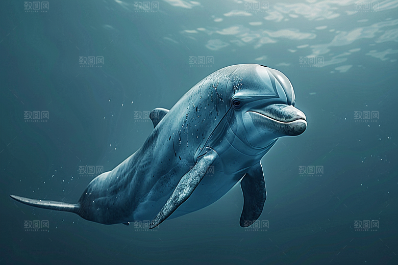 海豚环保大海生灵素材