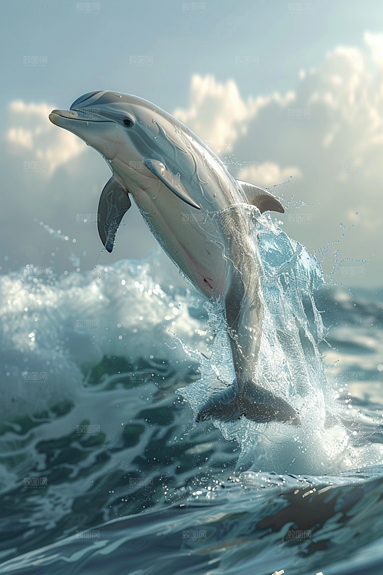 海豚高清大海生灵素材