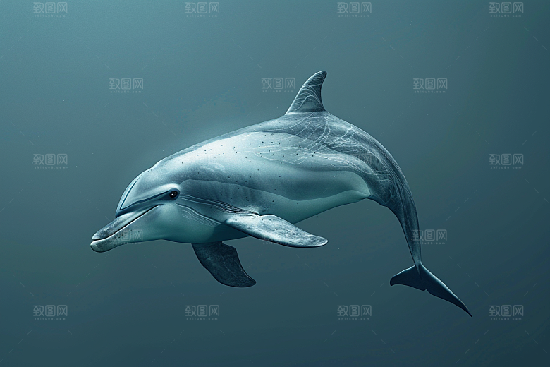 海豚大海生灵保护动物素材