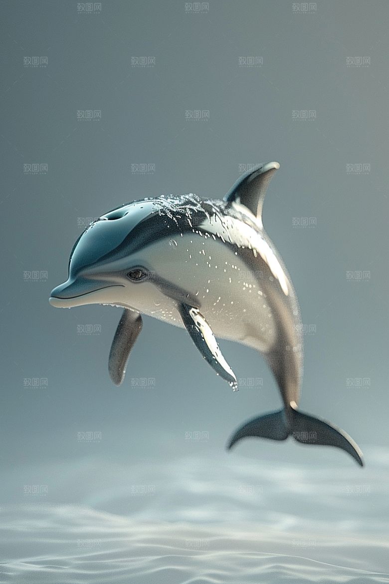 海豚高清游泳素材