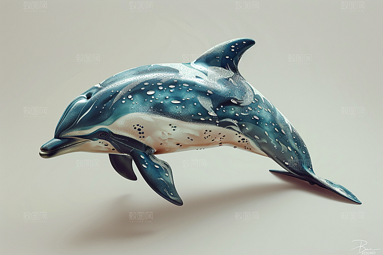 海豚环保大海生灵素材