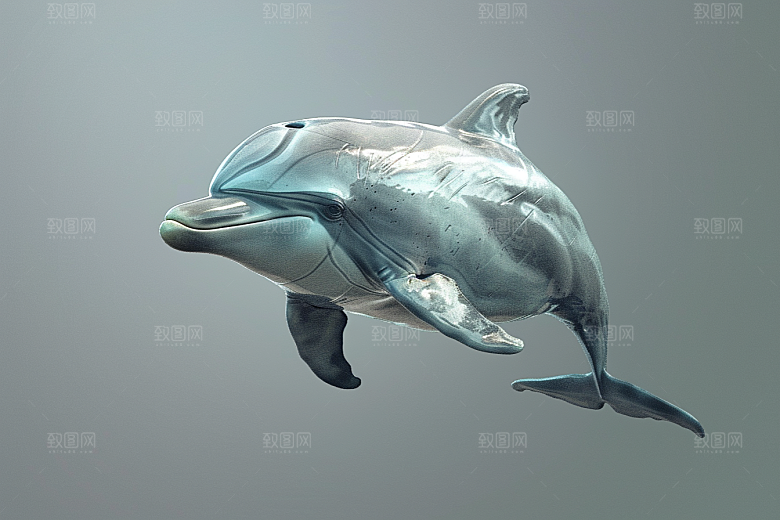 海豚游泳高清素材