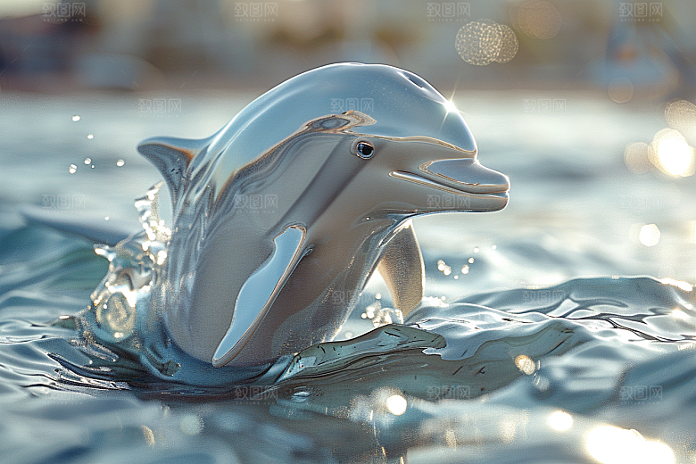 海豚环保大海生灵素材