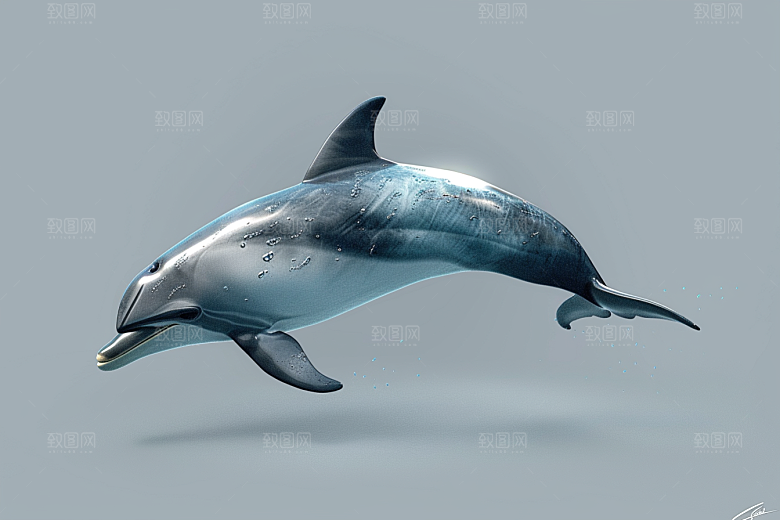 海豚海洋生物保护动物素材