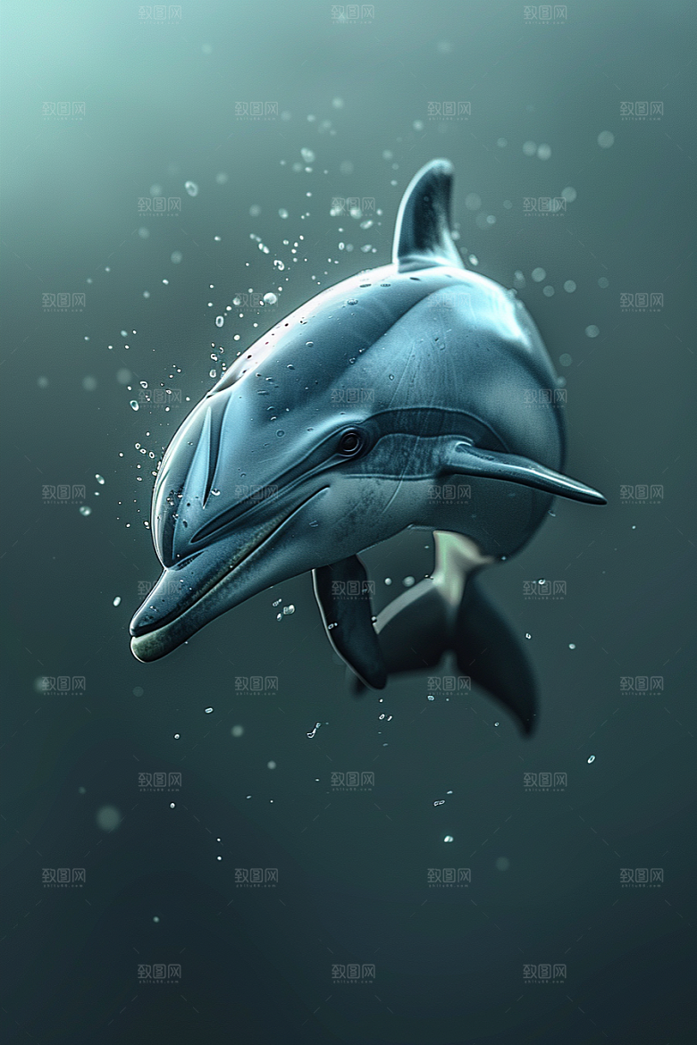 海豚大海生灵环保素材