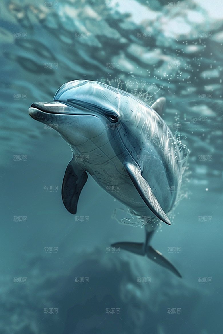 海豚大海生灵高清素材