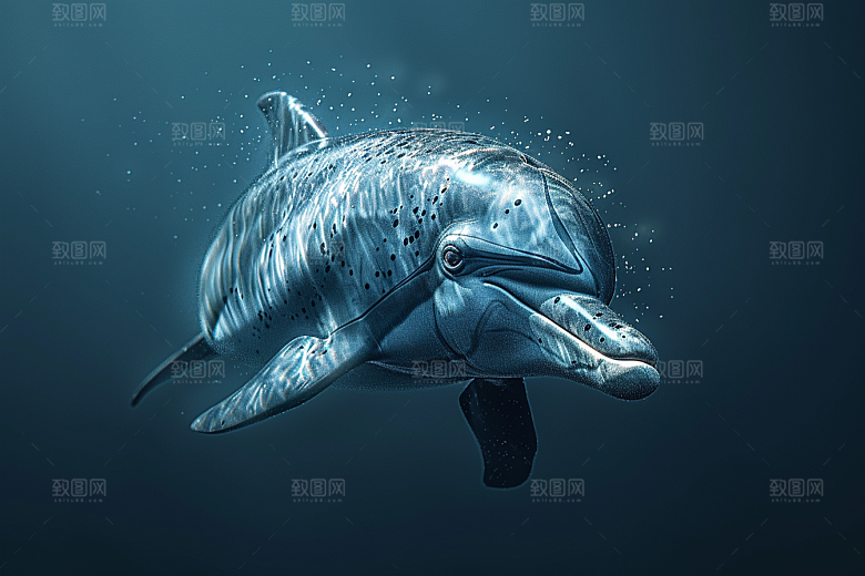 海豚保护动物海洋生物素材