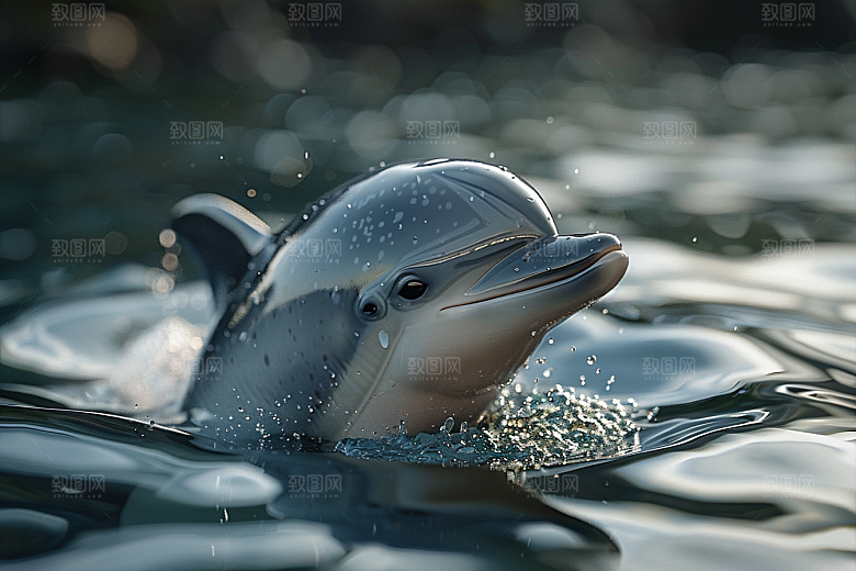 海豚动物保护动物素材