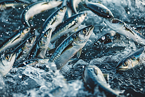 海洋鱼类鱼类清澈摄影图