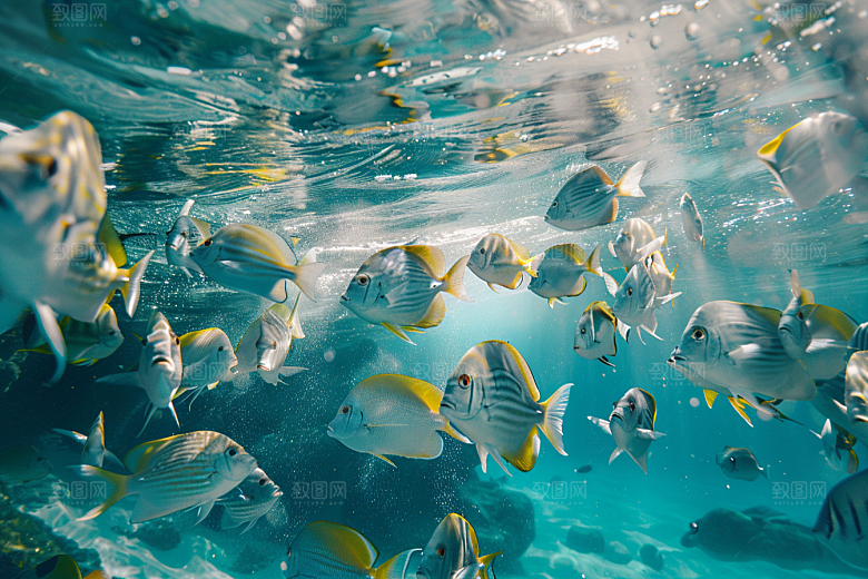 海洋鱼类大海海鱼摄影图