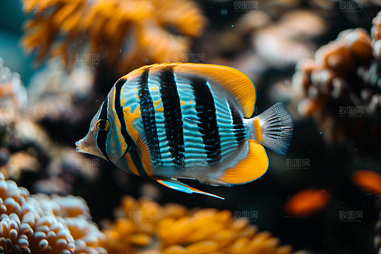 海洋鱼类高清大海摄影图
