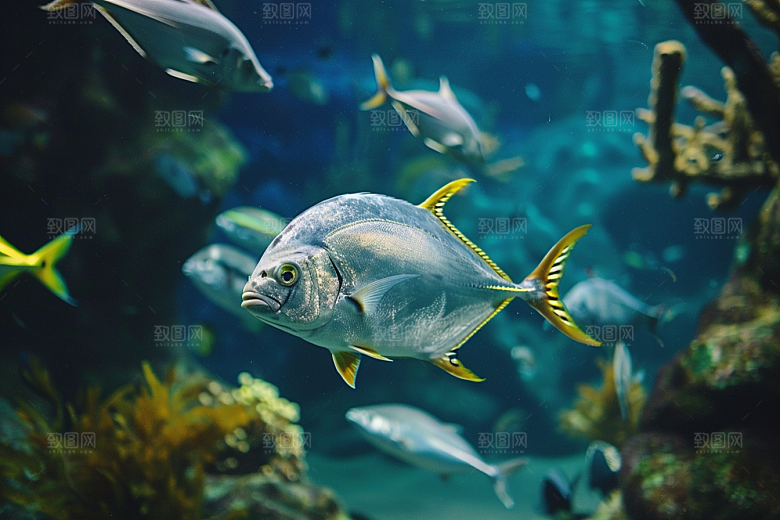 海洋鱼类海鱼环保摄影图