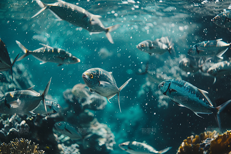 海洋鱼类大海海底世界摄影图