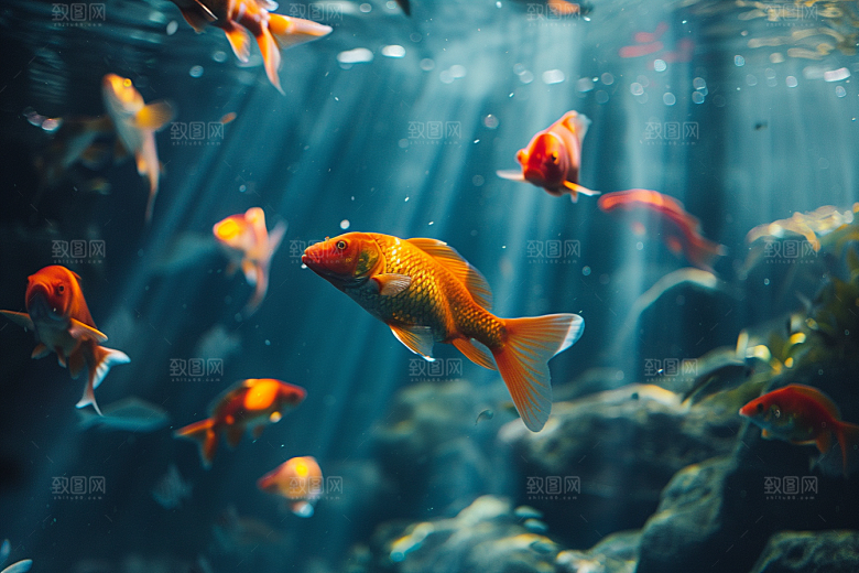 海洋鱼类海底世界珊瑚礁摄影图