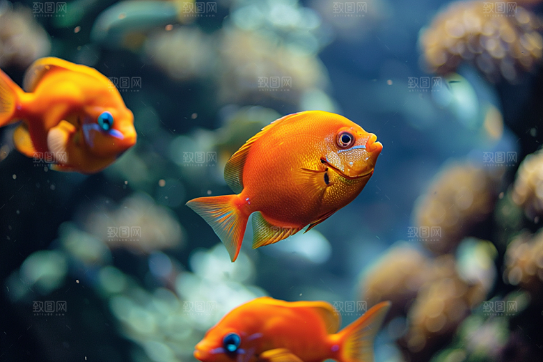 海洋鱼类珊瑚礁海鱼摄影图