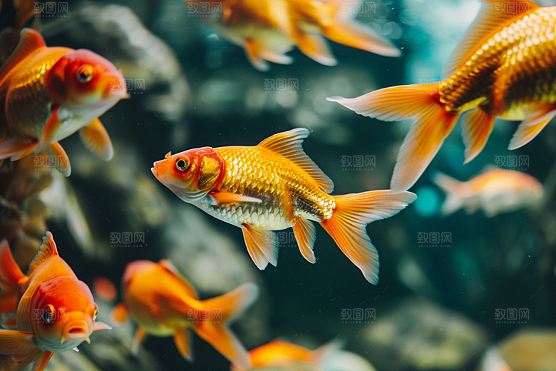 海洋鱼类珊瑚礁环保摄影图