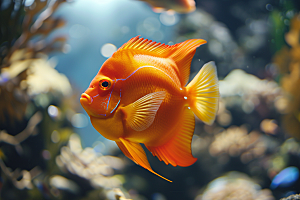 海洋鱼类彩色高清摄影图