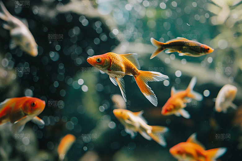 海洋鱼类海水热带鱼摄影图