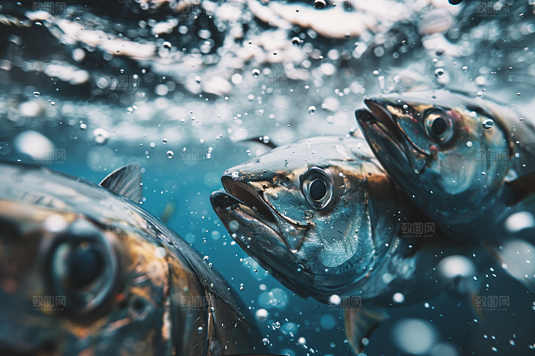 海洋鱼类浮潜海鱼摄影图