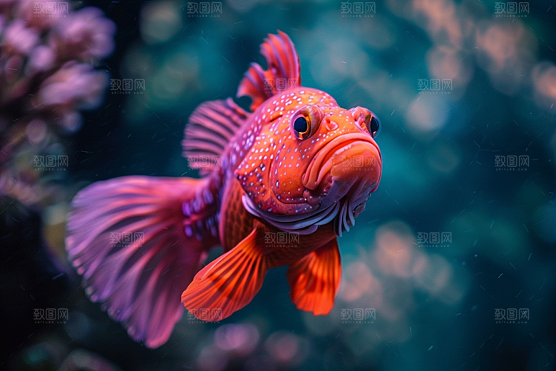 海洋鱼类环保缤纷摄影图