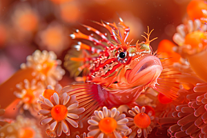 海洋鱼类自然彩色摄影图