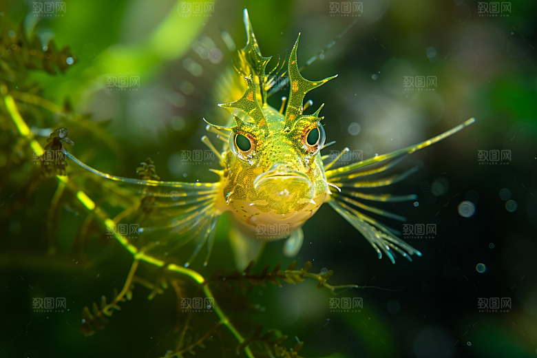 海洋鱼类海水珊瑚礁摄影图