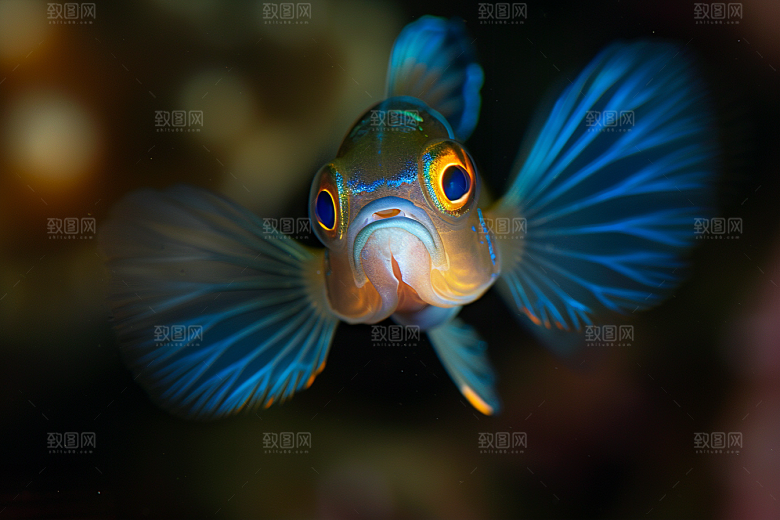 海洋鱼类浮潜海底世界摄影图