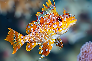 海洋鱼类珊瑚礁环保摄影图