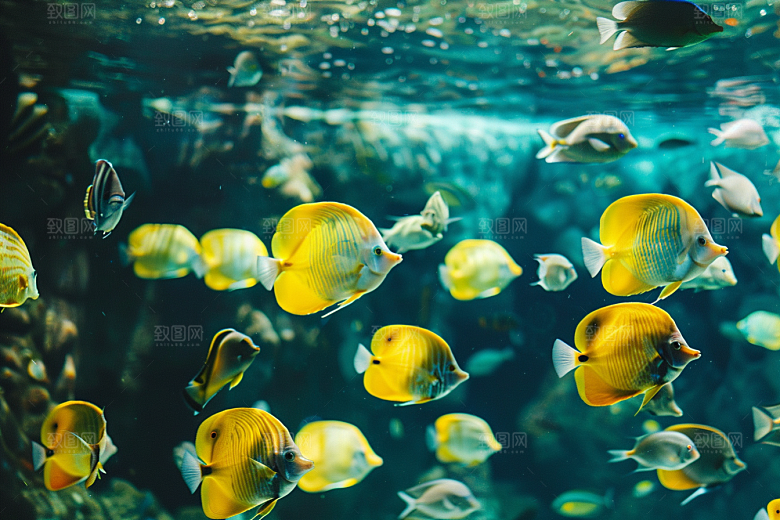 海洋鱼类大海海水摄影图