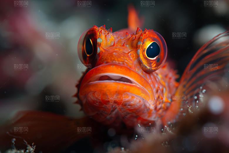 海洋鱼类浮潜大海摄影图